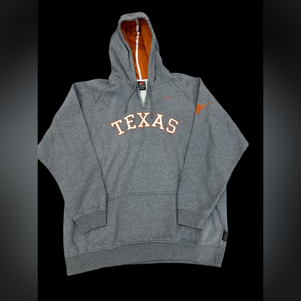 Vintage 90s Nike Texas Longhorns Mens 2XL Quarter Zip Sweater